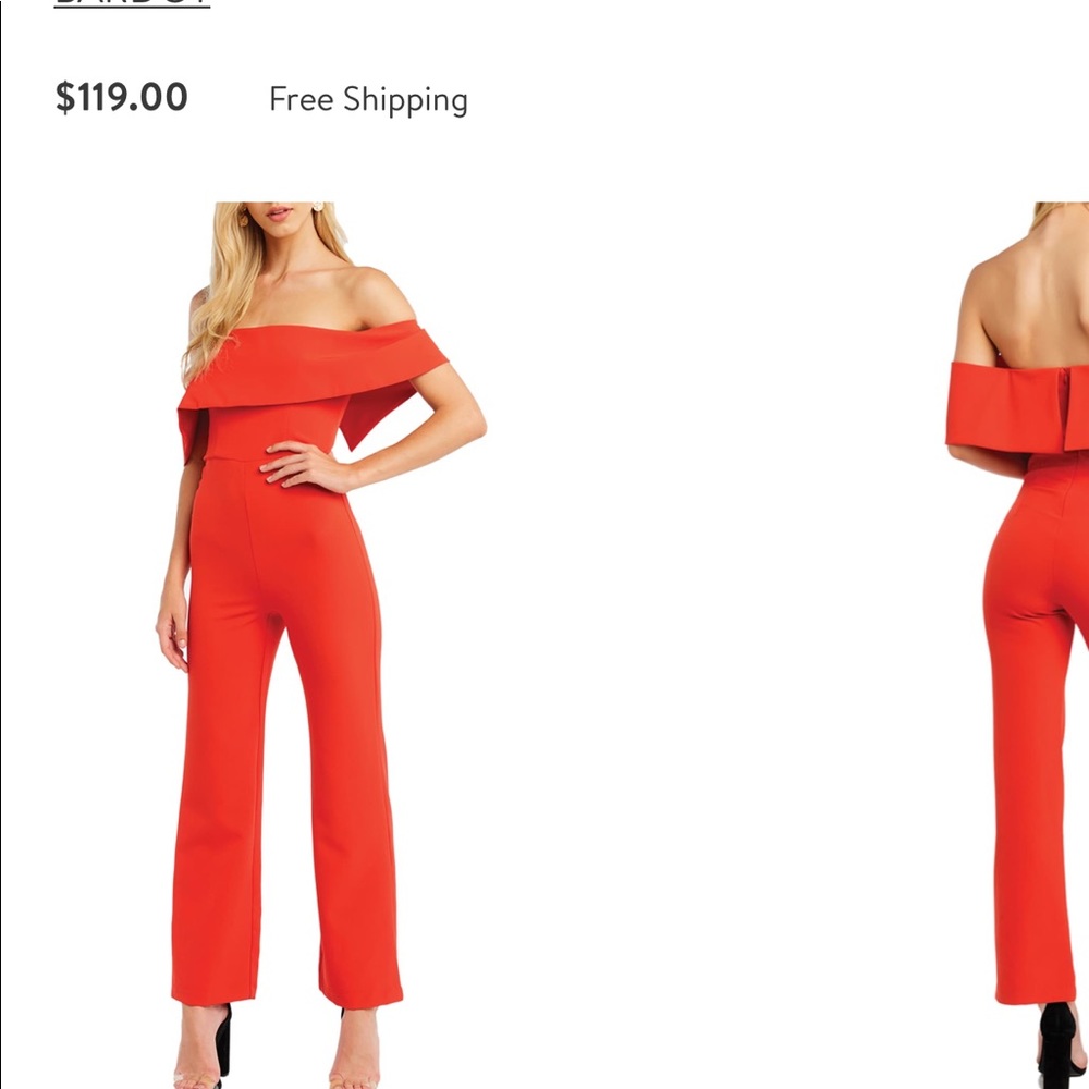 Red Bardot jumpsuit
